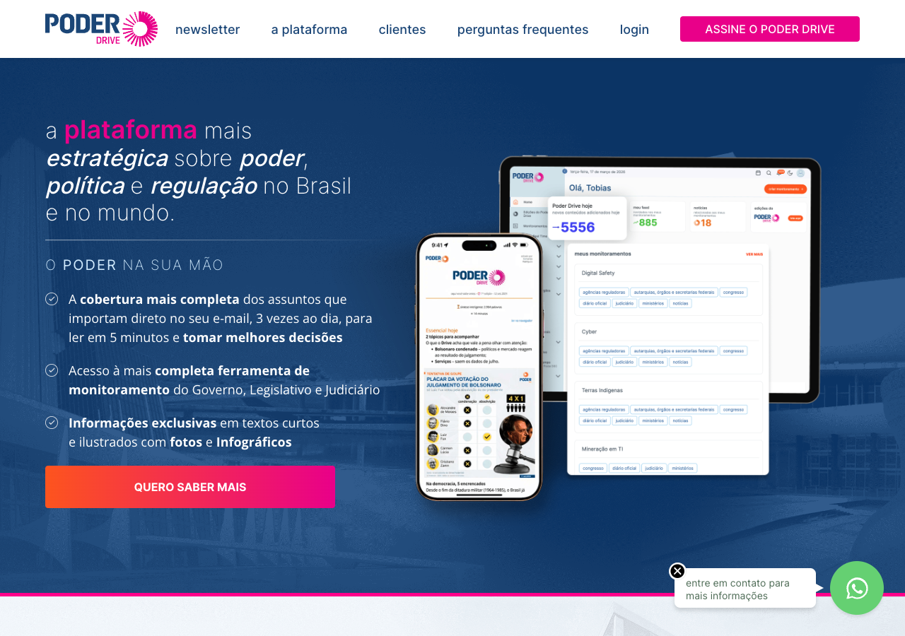 Landing Page Poder Drive